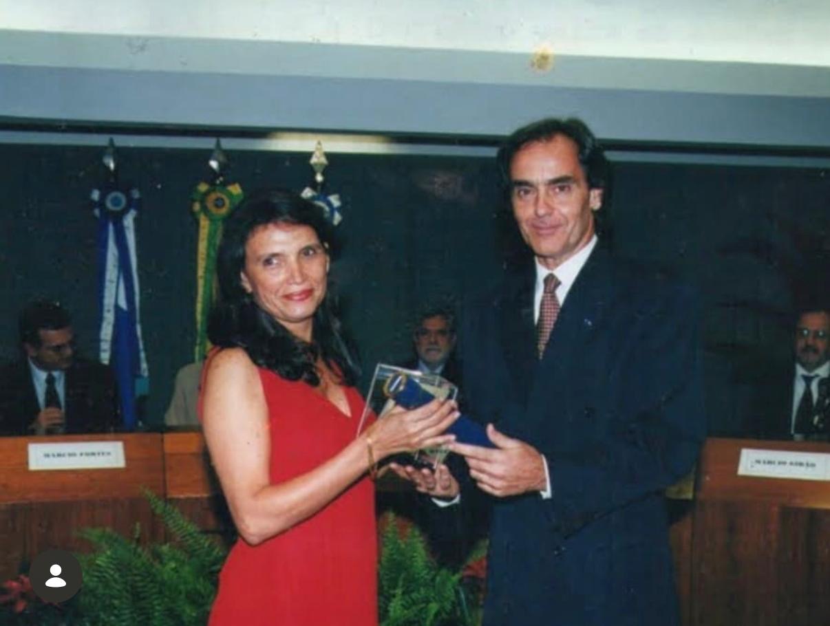 The Original Beachwear Co. receiving a manufacturing excellence award